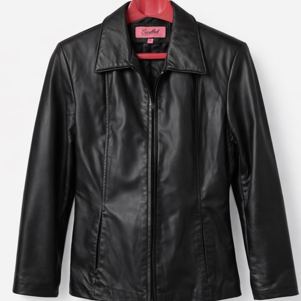 Authentic women's Black Leather Jacket
